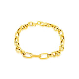9K Yellow Gold Curb Link Bracelet /7.5