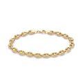 9K Yellow Gold 6mm Rambo Chain Bracelet /7.5"