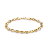 9K Yellow Gold 6mm Rambo Chain Bracelet /7.5"