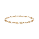 9K Gold Double Twist Fancy Bracelet /7.5"