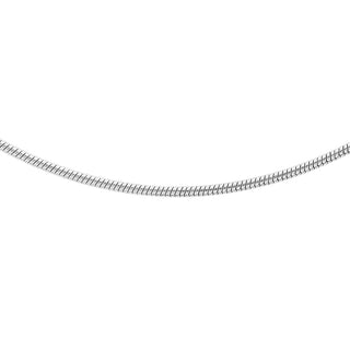 9K White Gold 1.1mm Snake Chain 16"