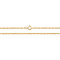 9K Yellow Gold Singapore Chain 22"