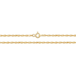 9K Yellow Gold Singapore Chain 22"