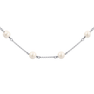 Sterling Silver and Freshwater Pearl Necklace