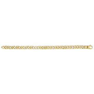 9ct Yellow Gold Byzantine Chain 22''