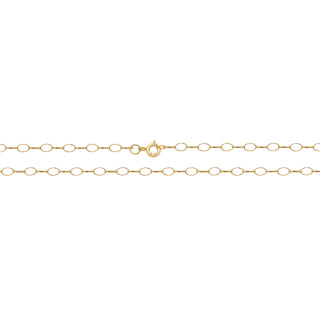 9K Yellow Gold Oval Belcher Chain