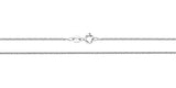 9K White Gold Wheat Chain 24"