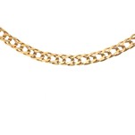 9ct Yellow Gold Open Double Curb Chain 18"
