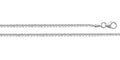 9K White Gold Spiga Chain 22"