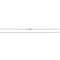 9K White Gold Faceted Belcher Chain 24"