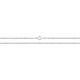 9ct White Gold Singapore Chain 18"