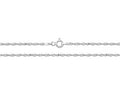 9K White Gold Singapore Chain 24"