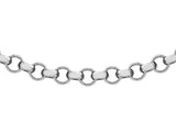 9K White Gold 3.5mm Hollow Belcher Chain 20"