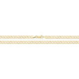 9ct Yellow Gold Curb Anklet 10"