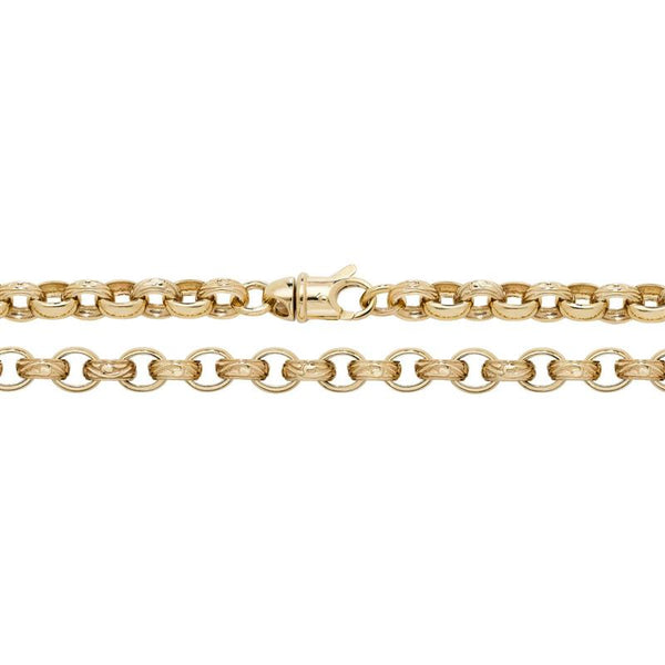 9K Yellow Gold Belcher Chain 22"