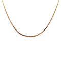 18K Yellow Gold Green Enamel Locket Adjustable Chain 20"