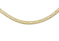 9K Yellow Gold 3.5mm Wave Herringbone Chain 16"