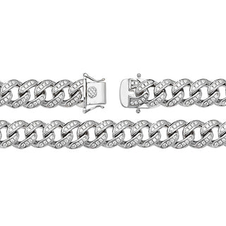 Sterling Silver Cubic Zirconia Chain 22"