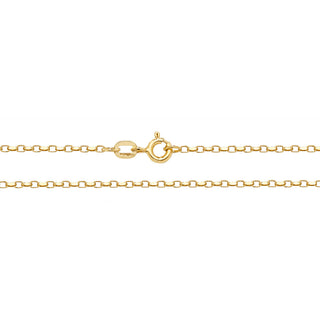 9K Yellow Gold Faceted Belcher Chain 18"