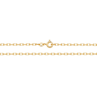 9K Yellow Gold Diamond Cut Belcher Chain 20 "