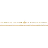 9K Yellow Gold Figaro Chain 22"