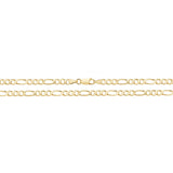 9K Yellow Gold Figaro Chain 22"