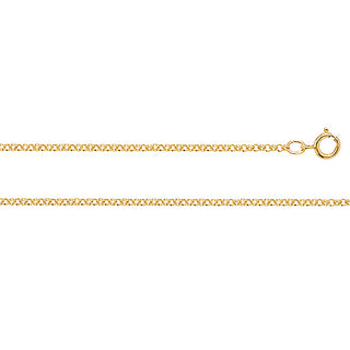 9K Yellow Gold Belcher Chain 16"