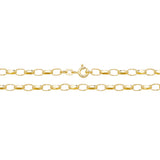 9K Yellow Gold Faceted Belcher Chain 28"