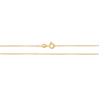 9K Yellow Gold Box Chain 18"