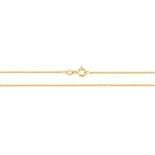 9K Yellow Gold Box Chain 18"