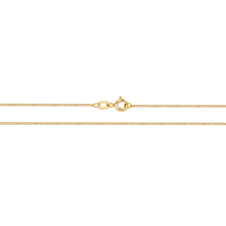 9K Yellow Gold Box Chain 18"