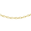 9K Yellow Gold 80 Diamond Cut Oval Belcher Chain /16’’