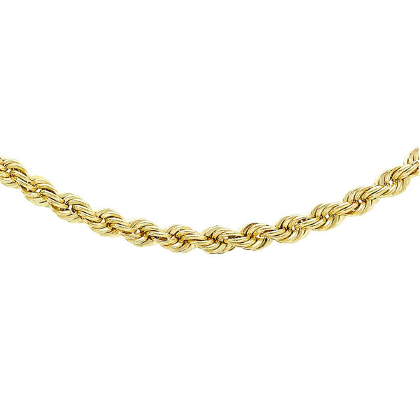 9K Yellow Gold 120 Rope Chain /28"