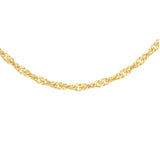 9K Yellow Gold 30 Diamond Cut Twist Curb Chain /18’’