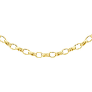 9K Yellow Gold 130 Oval Belcher Chain /18’’