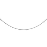 9K White Gold Round Snake Chain /16"