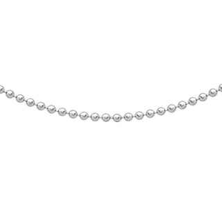 9K White Gold 1mm Ball Chain /16’’