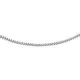 9K White Gold 30 Diamond Cut Curb Chain /24’’