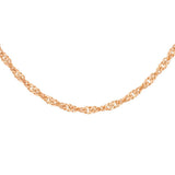 9K Rose Gold 50 Twist Curb Chain /18’’
