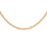9K Rose Gold 50 Twist Curb Chain /20’’