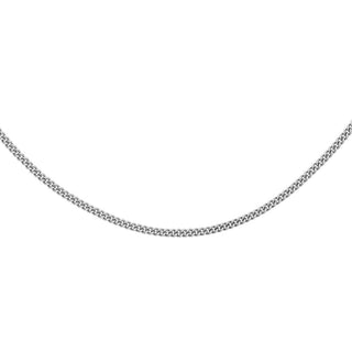 9K White Gold Diamond Cut Curb Chain /18’’