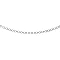9K White Gold 1.2mm Round Belcher Chain /20"