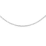 9K White Gold 1.4mm Diamond Cut Belcher Chain /20"