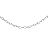 9K White Gold 80 Oval Belcher Chain /24"