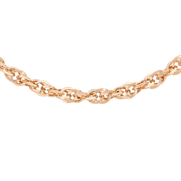 9K Rose Gold 60 'Prince Of Wales' Chain /16"