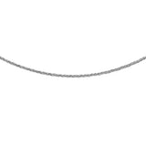 9K White Gold 25 Spiga Chain /18"