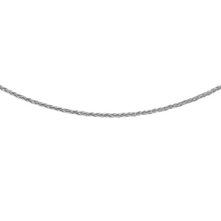 9K White Gold 25 Spiga Chain /18"