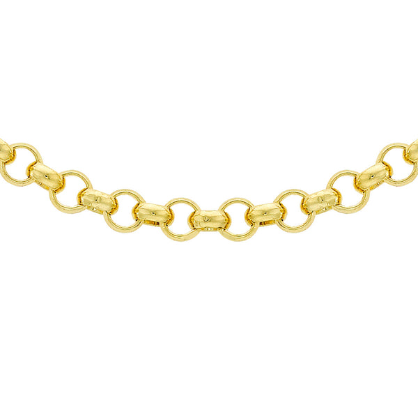 9K Yellow Gold Solid 160 Round Belcher Chain/ 20"