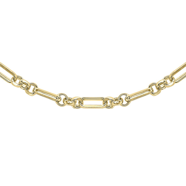 9K Yellow Gold DC Figure Belcher Chain/ 18"