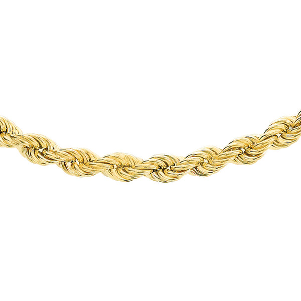 9K Yellow Gold 70 Hollow Rope Chain/ 20"